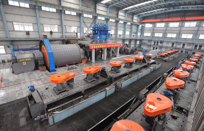 河北涉縣浮選工藝生產(chǎn)現(xiàn)場(chǎng)