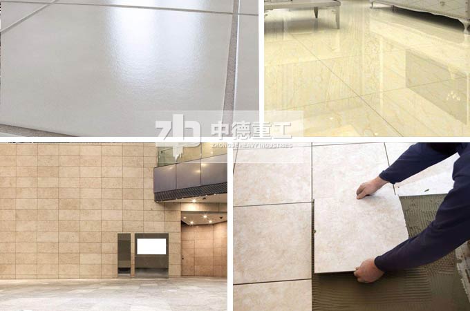 不同規(guī)格的瓷磚成品